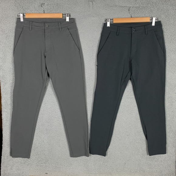 BYLT Basics Other - Lot of 2 BYLT Everyday Pant & Jogger Men's 31 Gray Stretch Slim Fit Golf 2 Pairs